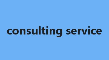 consulting service