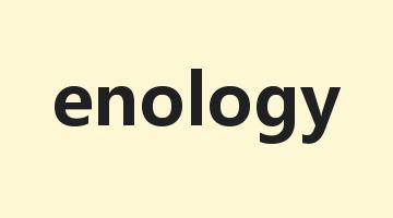 enology是什么意思_enology怎么读_enology的用法_翻译_短语搭配_权威例句