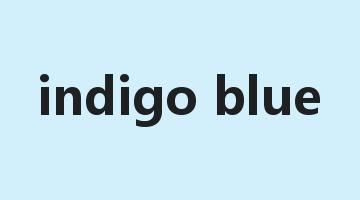 indigo blue