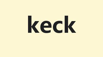 keck是什么意思_keck怎么读_keck的用法_翻译_短语搭配_权威例句