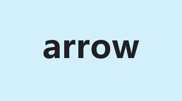 arrow是什么意思_arrow怎么读_arrow的用法_翻译_短语搭配_权威例句