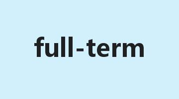 full-term