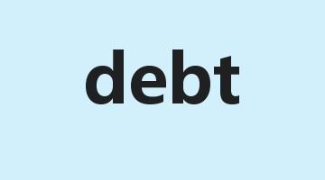 debt是什么意思_debt怎么读_debt的用法_翻译_短语搭配_权威例句