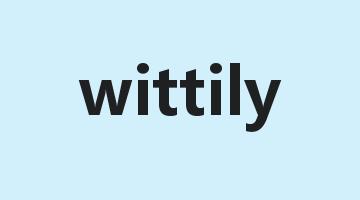 wittily是什么意思_wittily怎么读_wittily的用法_翻译_短语搭配_权威例句