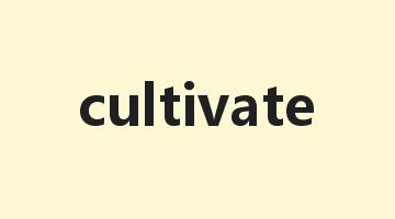 cultivate是什么意思_cultivate怎么读_cultivate的用法_翻译_短语搭配_权威例句