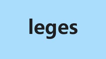 leges