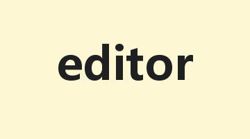 editor