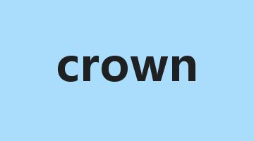 crown是什么意思_crown怎么读_crown的用法_翻译_短语搭配_权威例句