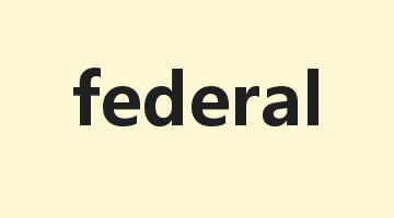 federal是什么意思_federal怎么读_federal的用法_翻译_短语搭配_权威例句