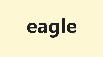 eagle是什么意思_eagle怎么读_eagle的用法_翻译_短语搭配_权威例句