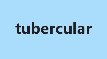 tubercular是什么意思_tubercular怎么读_tubercular的用法_翻译_短语搭配_权威例句