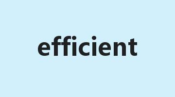 efficient是什么意思_efficient怎么读_efficient的用法_翻译_短语搭配_权威例句