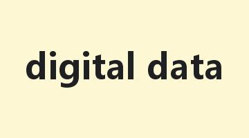 digital data