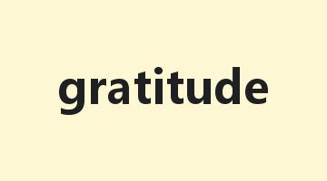 gratitude是什么意思_gratitude怎么读_gratitude的用法_翻译_短语搭配_权威例句