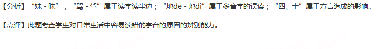 阅读下列文段，回答后面问题。念“白字”闹出的笑话笑话一：清末某次科举考试的试题为《昧昧我思之》，这句话出...