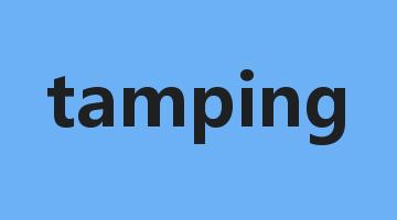 tamping