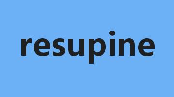 resupine是什么意思_resupine怎么读_resupine的用法_翻译_短语搭配_权威例句