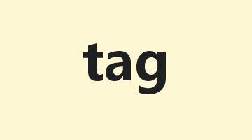 tag是什么意思_tag怎么读_tag的用法_翻译_短语搭配_权威例句