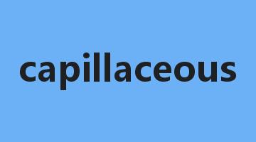 capillaceous是什么意思_capillaceous怎么读_capillaceous的用法_翻译_短语搭配_权威例句