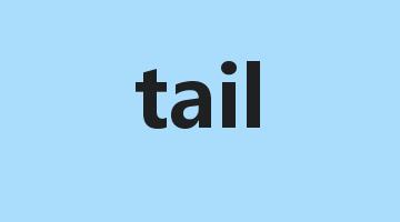 tail是什么意思_tail怎么读_tail的用法_翻译_短语搭配_权威例句