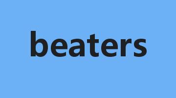 beaters是什么意思_beaters怎么读_beaters的用法_翻译_短语搭配_权威例句