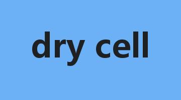 dry cell是什么意思_dry cell怎么读_dry cell的用法_翻译_短语搭配_权威例句